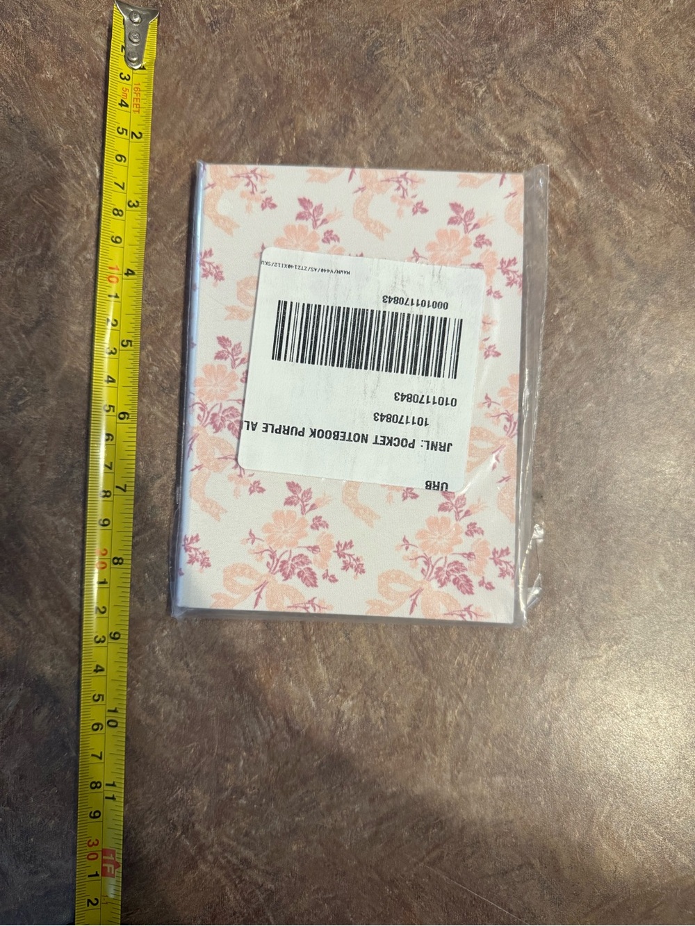 Patterned Pocket Journal - Pink - Picture 5 of 6